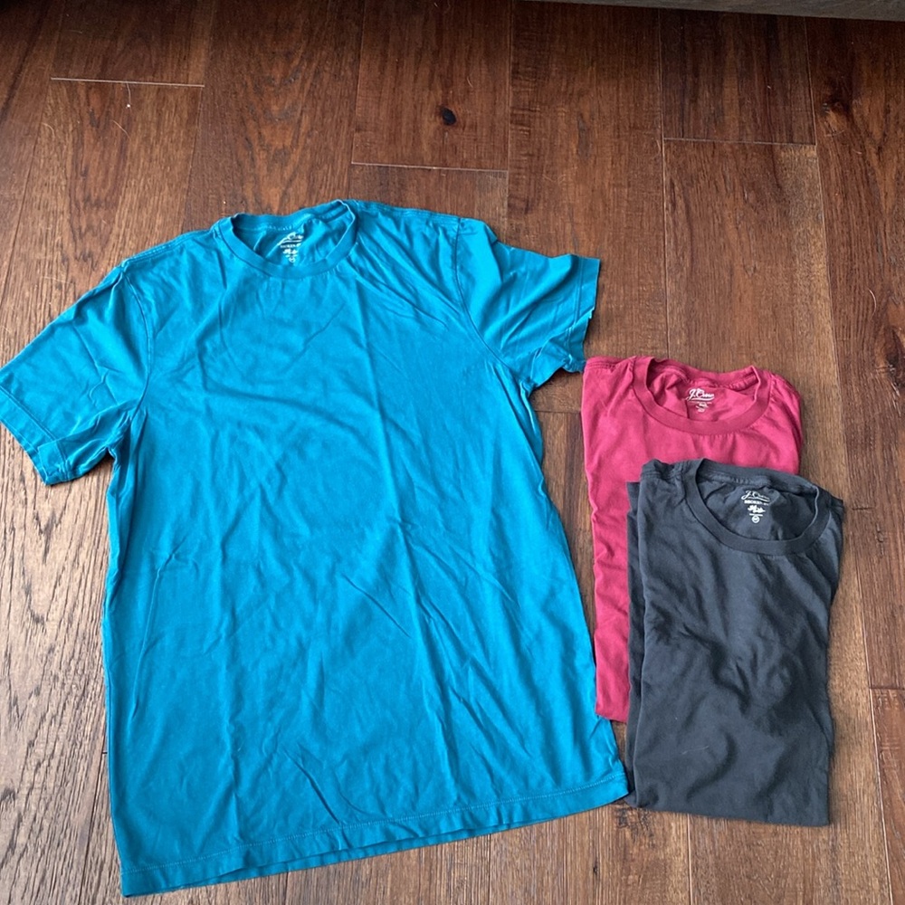 J. Crew Short Sleeve Tees - Blue, Red, Black